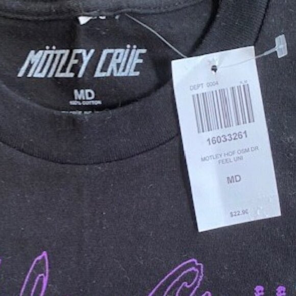 NWT Motley Crue Pushead Dr. Feelgood Women's Tee T-Shirt Black Medium - Picture 8 of 8
